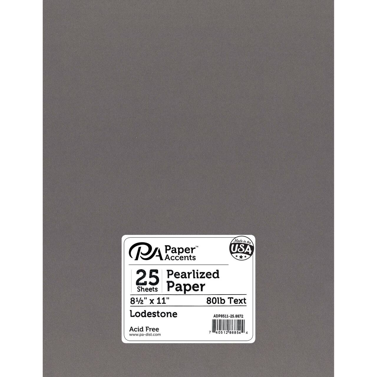 PA Paper&#x2122; Accents Pearlized 8.5&#x22; x 11&#x22; 80lb. Paper, 25 Sheets